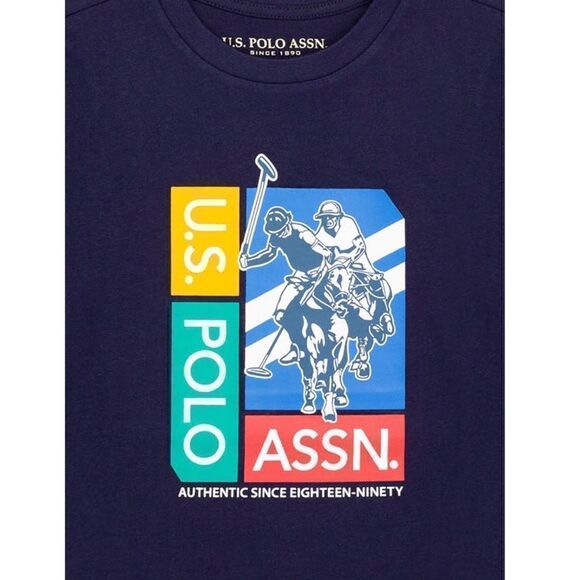 U.S. Polo ASSN Boys Crew Neck Long Sleeves Graphic Tee - Picture 3 of 6